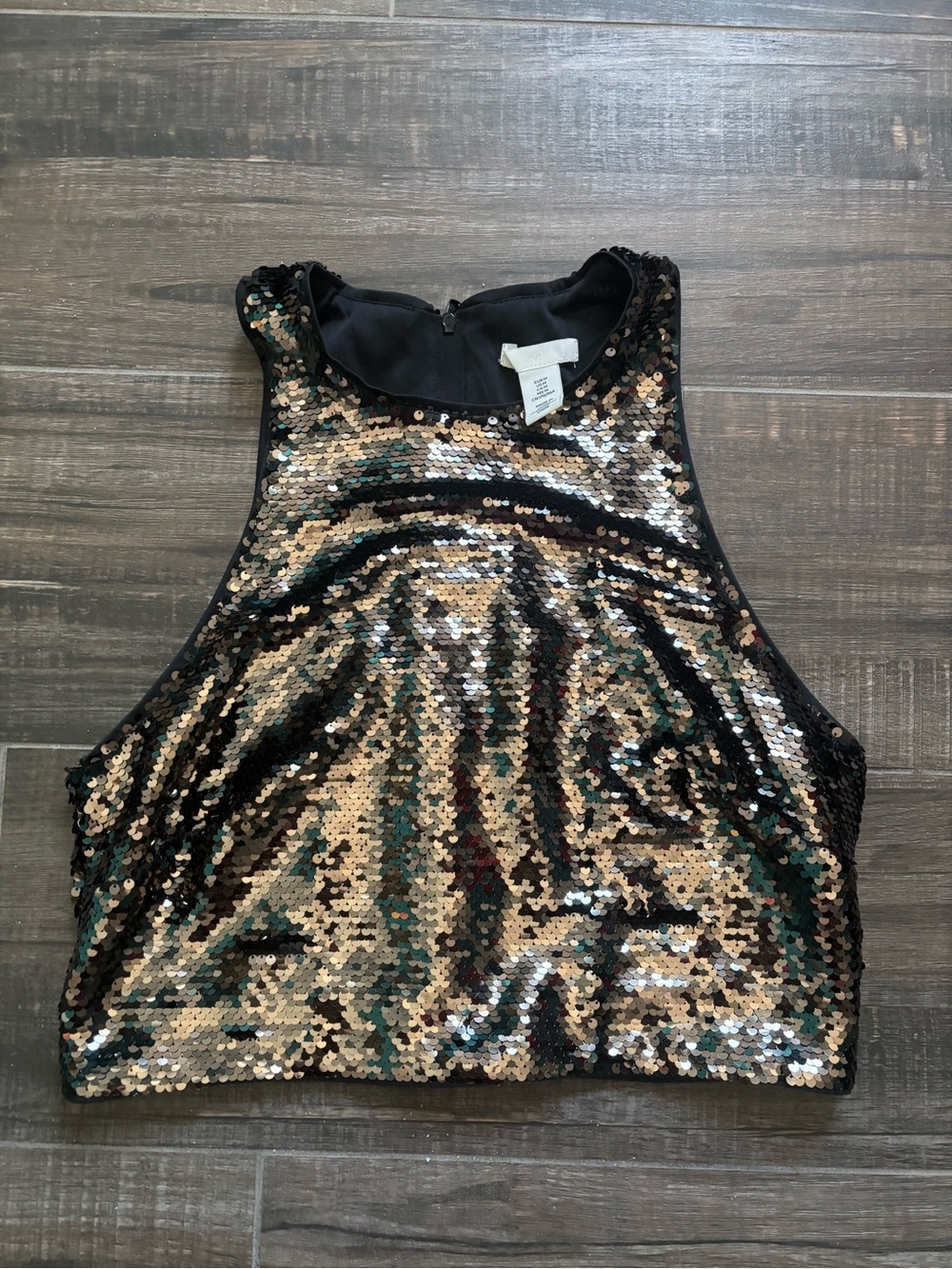 H&M Sequin Crop Top